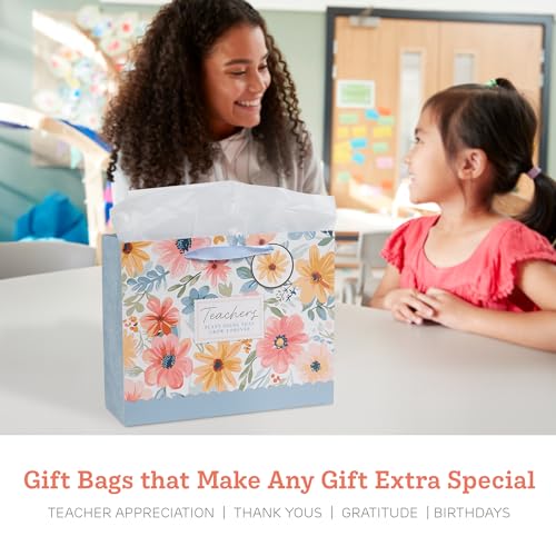 Image of WITH LOVE Gift Bags with Handles: Teachers Plant Seeds That Grow, Large