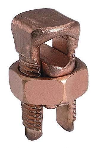 BURNDY Split-Bolt Connector, Copper Alloy, Min. Tap Conductor w/1 Max. Main (AWG) 14 str