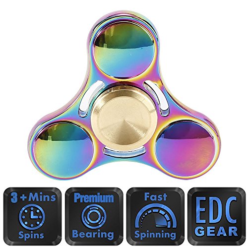 New Version Fidget Spinner Durable Toy High Speed 3-5 Min Spins Tri-spinner Precision Colorful Metal Zinc Alloy Hand Spinner