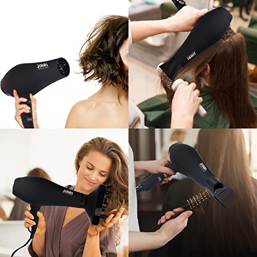 Salon Grade Hair Dryer for Professionals: Powerful & Fast Drying with Ionic & Infrared Technology, Low Noise, Diffuser & Concentrator Included