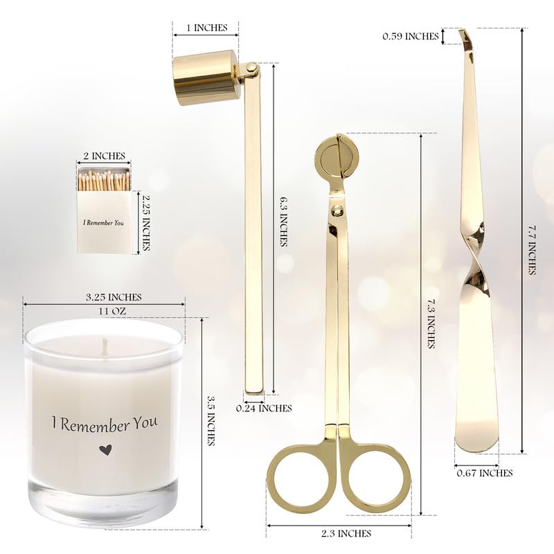 Uncommon Condolences Sympathy Gift Basket for Loss of a Loved One | Hand Poured Scented Candle with Premium Wick Trimmer, Candle Snuffer, & Wick Dipper | Bereavement Candle Gifts with Matchbox