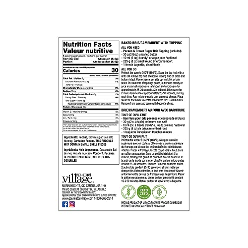 Gourmet Du Village Baked Brie Topping Mix (Pecan & Brown Sugar) #TOP1