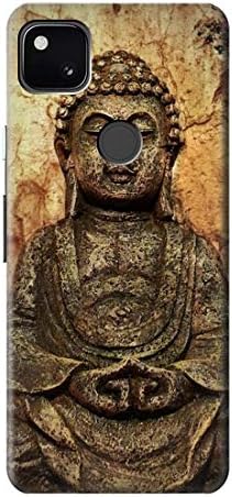 R0344 Buddha Rock Carving Case Cover for Google Pixel 4a