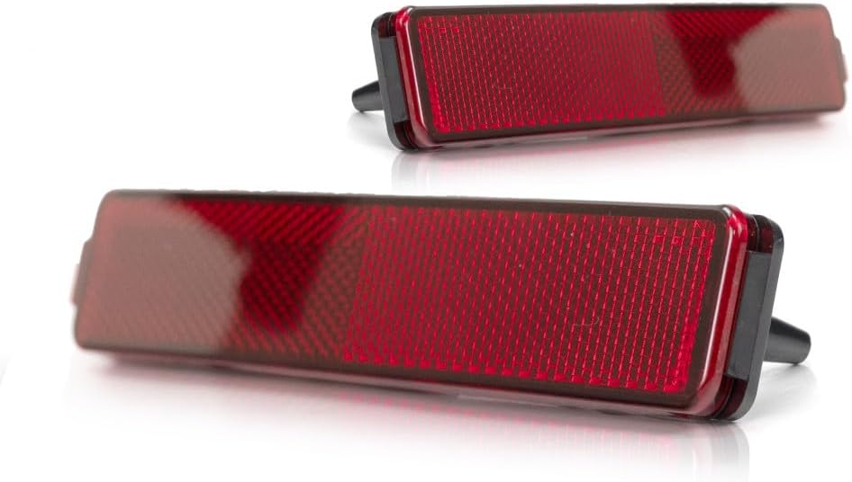 KarParts360 For Chevy Trailblazer 2002-2009 Bumper Reflectors Rear, Driver and Passenger Side | Pair | Replacement For GM2830101 | 25805313