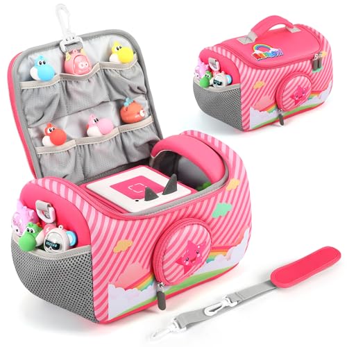 Jaffzora Tragetasche passend für Toniebox 1&2 Starter-Set Aufbewahrungstasche kompatibel mit Tonies Figuren Kopfhörern und Zubehör Rose Taschen-Organizer