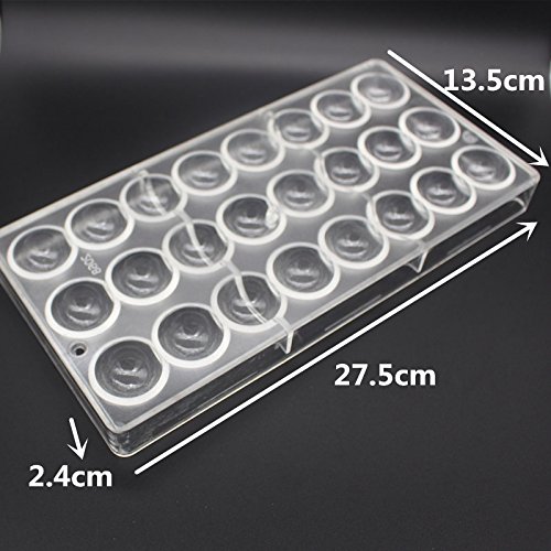 Goldbaking Semi Sphere Chocolate Mould PC Polycarbonate Hemisphere Chocolate Mold (s 1.2inch) - Thumbnail 5
