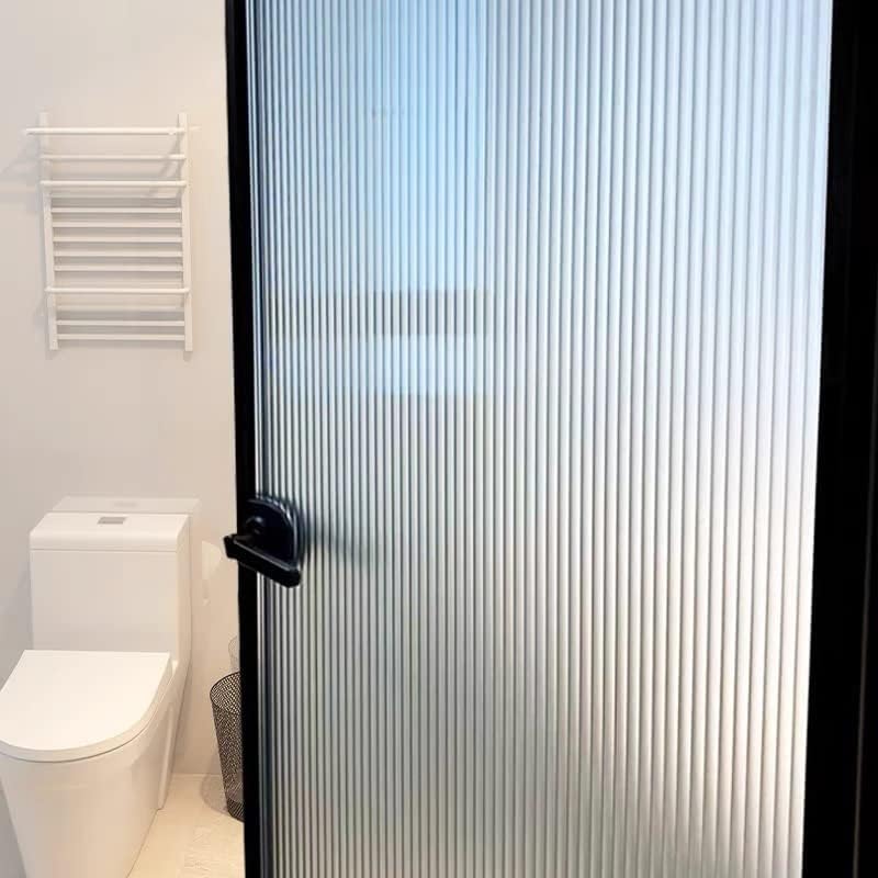 Image of Privacy Film, Frosted Glass Self Adhesive Window Sticker, Opaque Sun Blocking Vinyl for Home Shower Bathroom, Frosted Privacy Window Cover for Home & Office Decorative Film (24x50IInch)