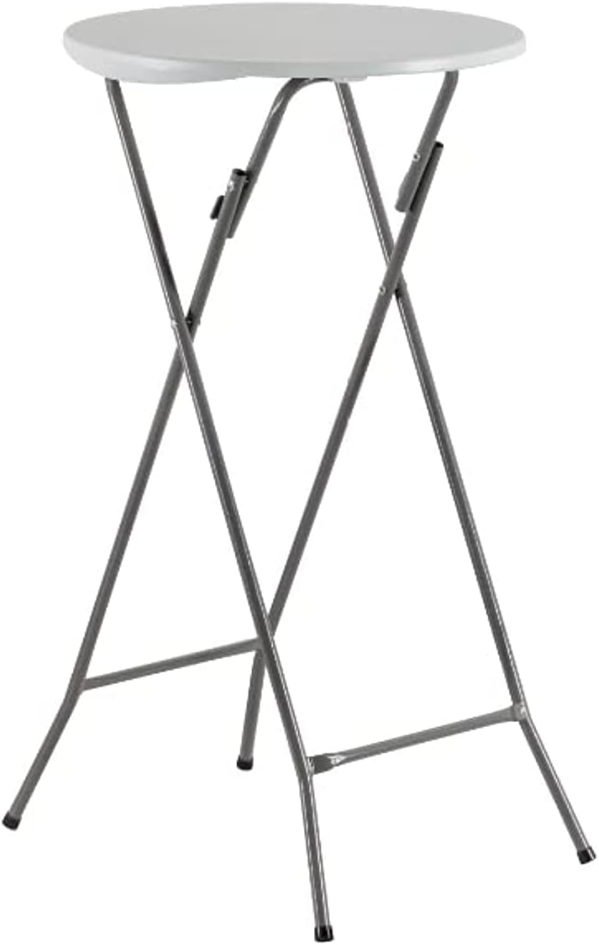 Arabelium Round Folding Cocktail Table Bar Height - Indoor and Outdoor (60 x 110cm)