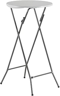 Arabelium Round Folding Cocktail Table Bar Height