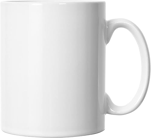 harebe Taza de café extra grande de 22 onzas, taza de té gigante de cerámica lisa, gran capacidad y asa para papá y hombres, color blanco