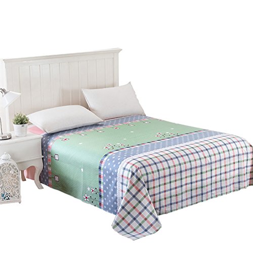 Drap coton dessin animé doux drap plat été dortoir 120x230 - 3