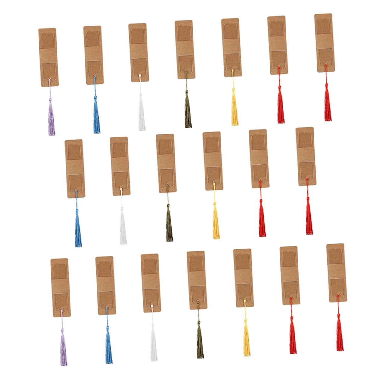 HOMSFOU 120 Set Segnalibri Per Etichette Segnalibri Vuoti Convenienti Per Pagine Libri Kit Con Nappa Kit Per