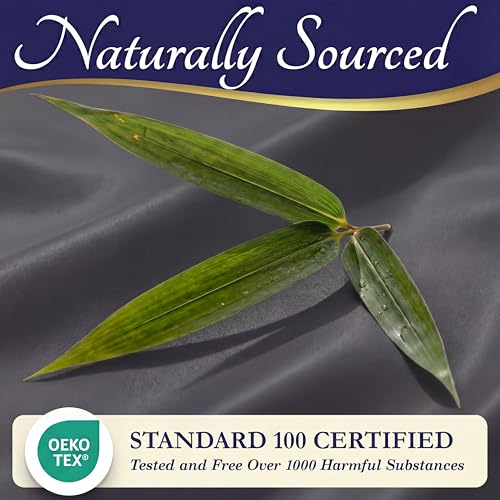 Image of DECOLURE 100% Viscose Derived from Bamboo Sheets King Size - Luxury 4 Pc Naturally Cooling Sheets, Ultra Soft Bed Set - Deep 17 inch Pockets, Durable Double Stitching, Oeko Tex Standard (Charcoal)