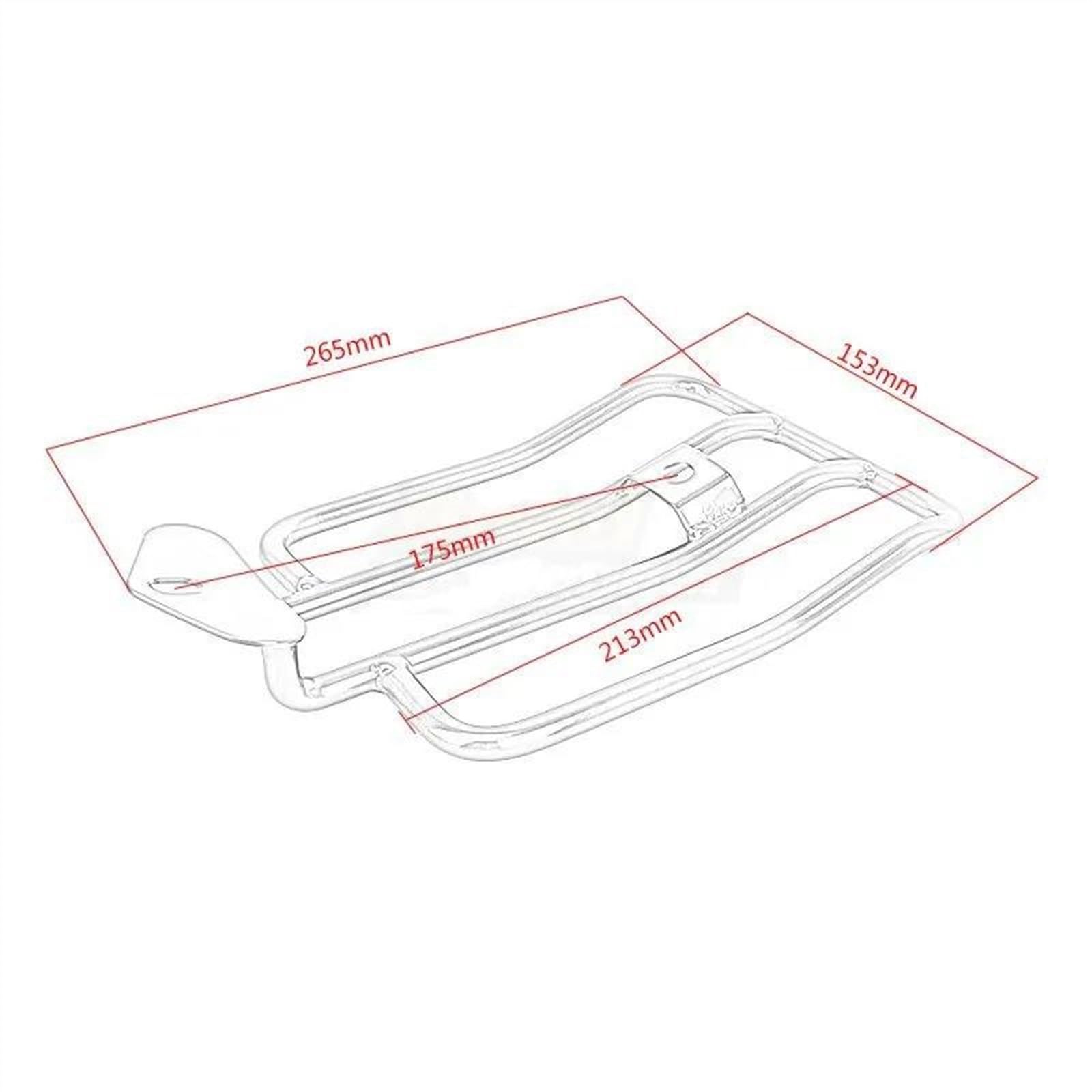 Portapacchi posteriore Sedile Posteriore Portapacchi Posteriore Sedile Singolo Portapacchi Per Harley Sportster Iron XL 883 1200 2004-2021 Portapacchi Per Moto Ponte