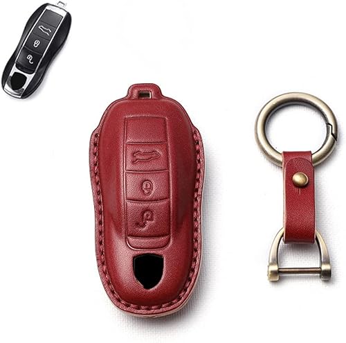 Miniatura 9 de SANRILY Funda de llave inteligente para Porsche Macan Cayenne, Amarillo, M