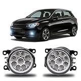 qobsos Fog Light Bulb 3.5 Inch For Mitsubishi Mirage 2017-2020 PAIR Front Bumper LED Fog Light Driving Lamp,6000k,Pack of 2