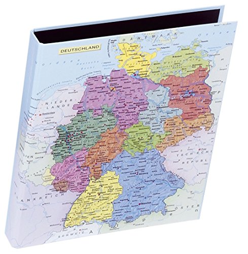 Preisvergleich Produktbild Pagna Ringbuch Deutschlandkarte A4 2-Ring-Mechanik, Motivdruck laminiert