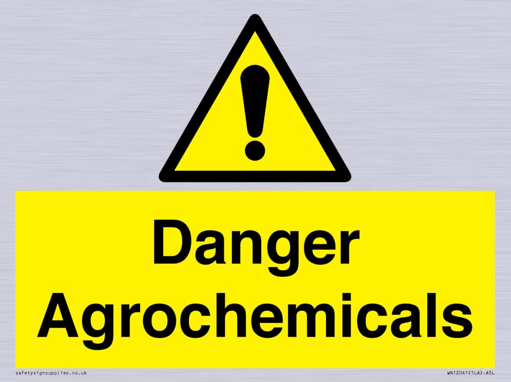 Danger Agrochemicals Sign - 200x150mm - A5L
