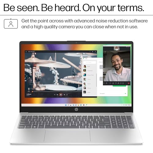 Image of HP 15 Laptop, 15.6 inch Touchscreen Display, Intel 6-core i3-1315U Processor, 8GB RAM, 1TB PCIe SSD, Windows 11Pro, Wi-Fi, HDMI, USB-C, Hub and Mouse, Lightweight Student Business Laptop