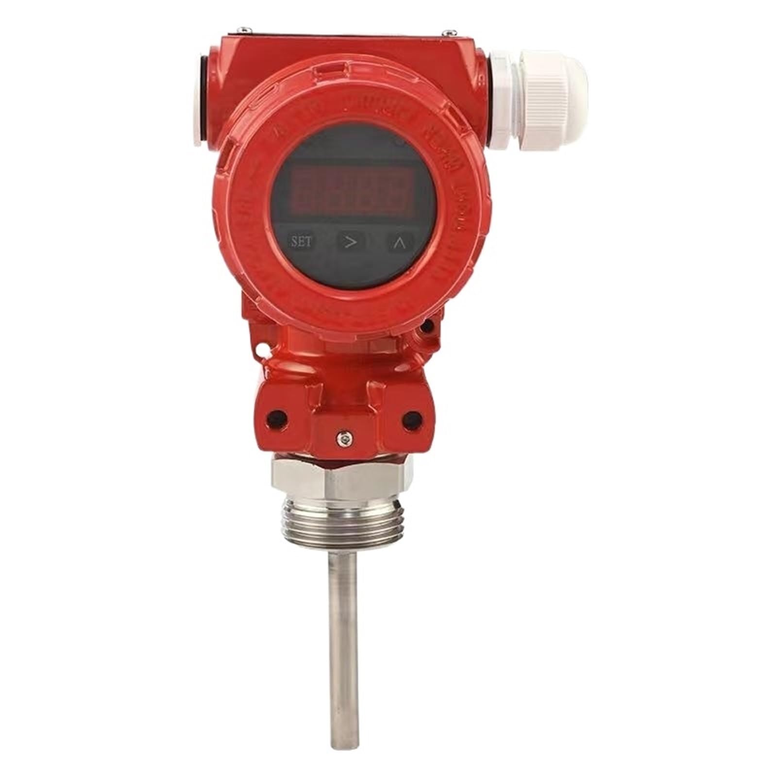 1 x Detector de flujo para rociador contra incendios con pantalla digital, sensor IP65, medidor de flujo de agua AC220V DC24V. (DN25-DC24V)