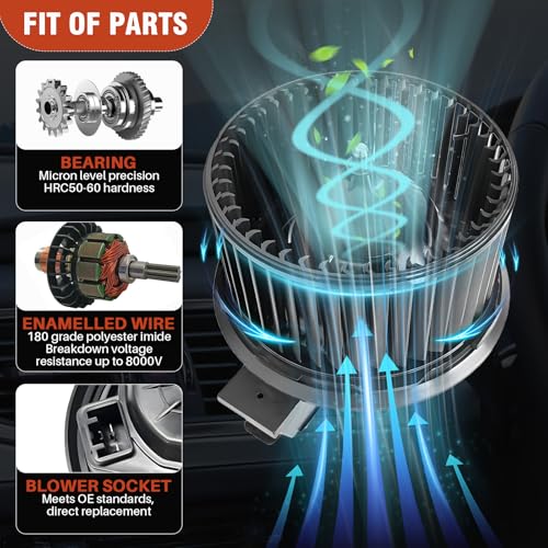Image of AC Heater Blower Motor with Fan 700274 Fit for Lincoln MKT 2012-2017, MKS 2013-2016, for Ford Flex 2013-2017, Taurus 2013-2017, Explorer 2012-2017, Replaces# CG1Z19805D, DG1Z19805D
