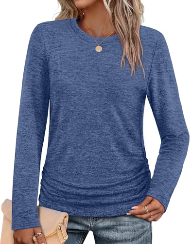 Winter Clothes for Women 2025 Trendy Cozy Sweaters Teacher Vacation Outfits Chic Cruise Holiday Blue S