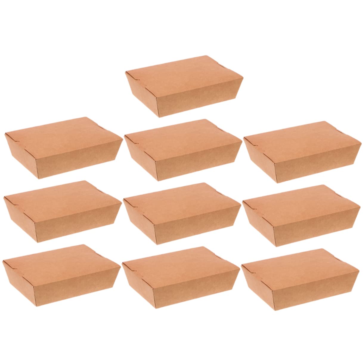 VINTORKY 20Pcs Flipped Paper Pizza Takeaway Boxes Restaurant Supply for Lightweight Design Easy Assembly for and Takeout