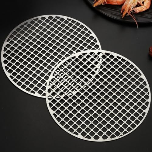 Bandeja de rejilla de barbacoa de acero inoxidable perfecta para acampar y actividades de parrilla al aire libre (28 cm)