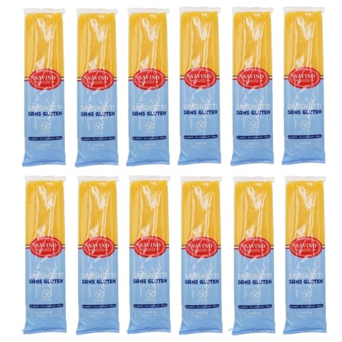 Spaghetti sans gluten lot 12x paquet 400g pâtes alimentaires pour alimentation saine