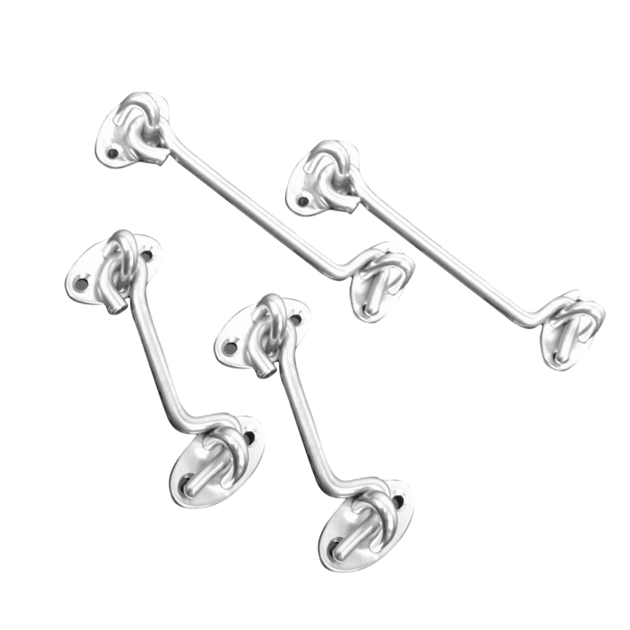 Holibanna Brass Cabin Hook 4-Pack Stainless Steel Window Wind Hook Durable Easy to Install