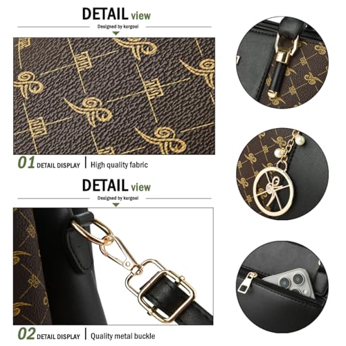 Image of KURGOOL Women Purses and Handbags Top Handle Satchel Shoulder Bags Messenger Tote Bag for Ladie