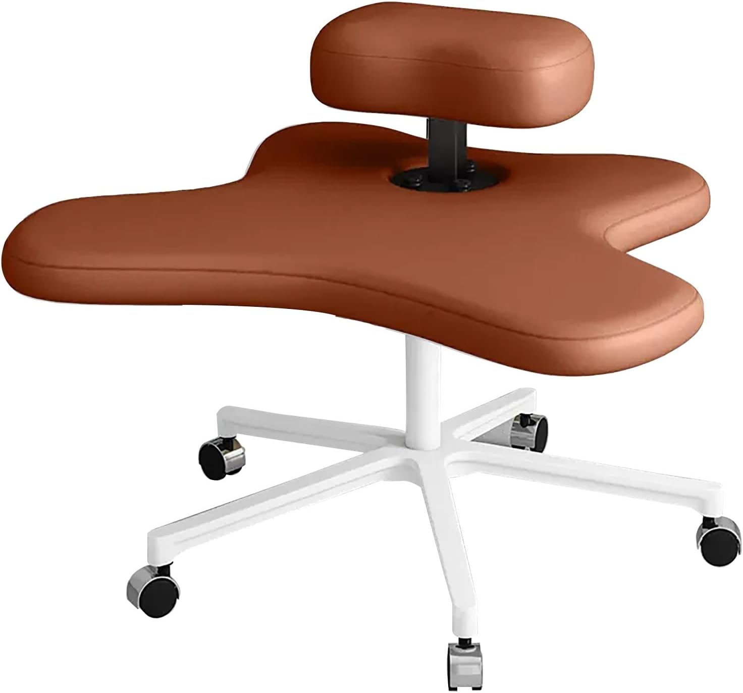 Office Chair Cross Legged Chair，Meditation Chair, Cross Legged Kneeling Chair for Ergonomic Posture Corrective Seat, Height Adjustable, for Computer Workers, Yoga Lovers, Meditation,Dark Blu
