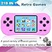 Beijue Retro Handheld Games for Youth 14+ Built in 218 Classic Old Style Electronic Game 2.5'' Screen 3.5MM Earphone Jack USB Rechargeable Portable Video Player Travel Holiday Entertain (Pink)