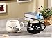 Voguecase® Blanco y Negro Taza Creativa Taza Mug Tazón Copas de Cerámica para Café Imagen de Voguecase® Blanco y Negro Taza Creativa Taza Mug Tazón Copas de Cerámica para Café