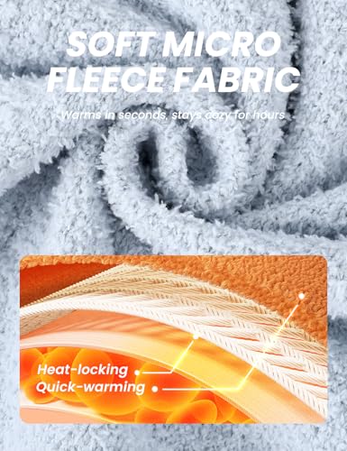 Yimoon Mens Fluffy Fleece Pajama Set Soft Fuzzy Pjs Set Winter Warm Long Sleeve Plush Sleepwear Loungewear4