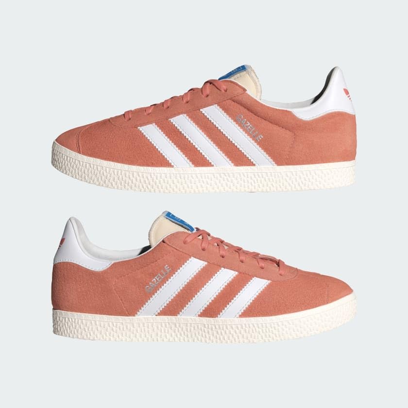 adidas Originals Big Kids Gazelle Shoes, Wonder Clay/Cloud White/Core White, US 6.5 Big Kids3