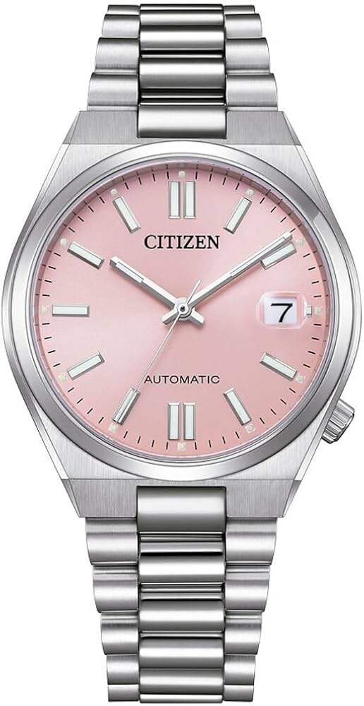 Citizen Tsuyosa Automatic Women's Watch with Pink Background
