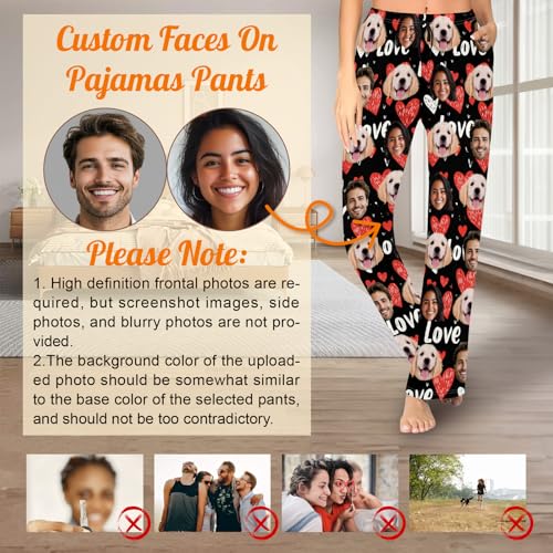 Custom Pajama Pants For Women Personalized Pajamas Bottoms Funny Gifts Customize Face Photo Pj Pants Lounge Sleepwear2