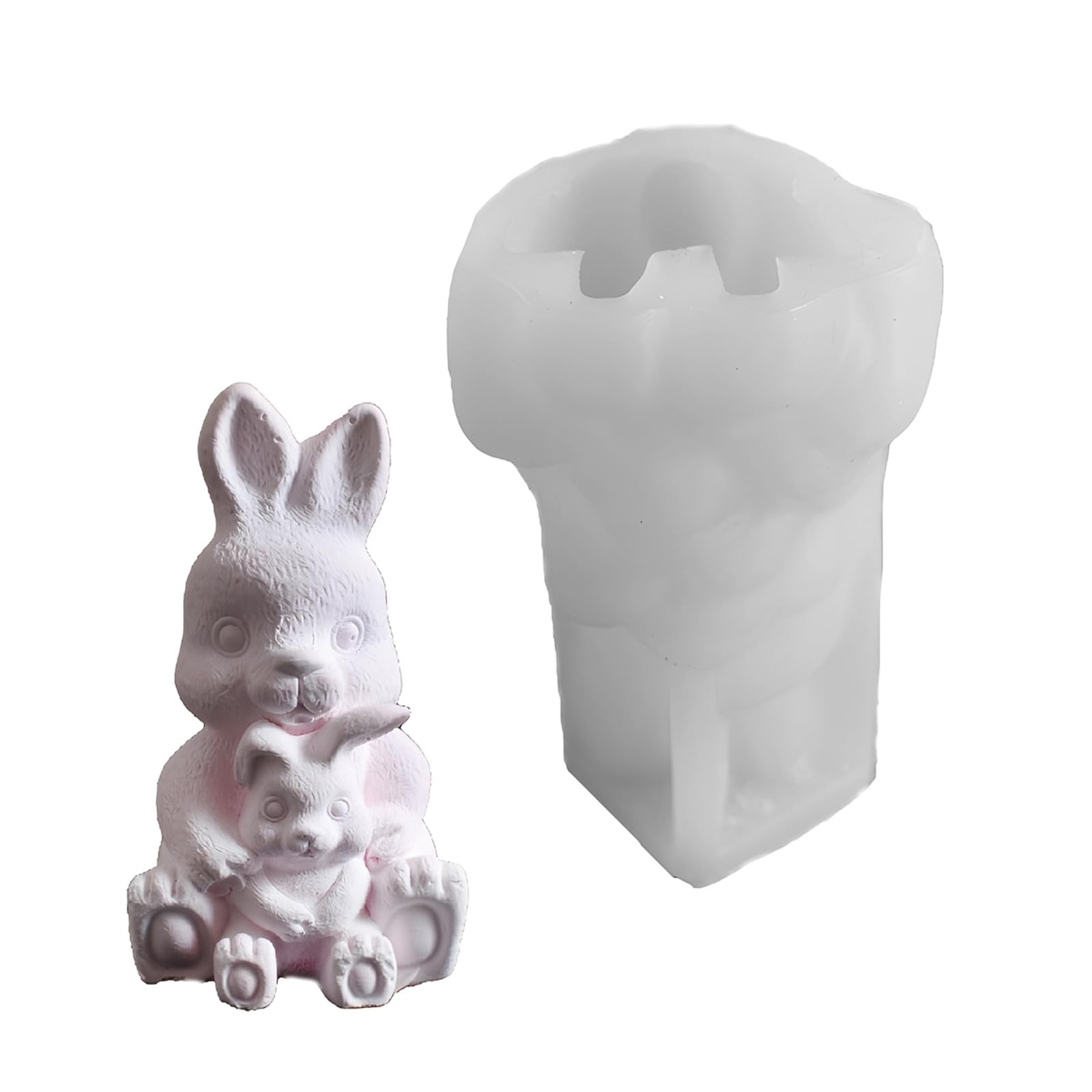 CAZSTYK Food Grade Silicone Animal Candled Mold for Bear Rabbits Shapes Crafting Safely Silicone