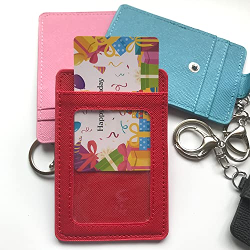 Image of 2 Pack Slim Minimalist Wallet, ID /Office Keys /Credit Cards Holder Pocket Purse, Lightweight Simple Wallets for Contact /Business Cards, Metro Card