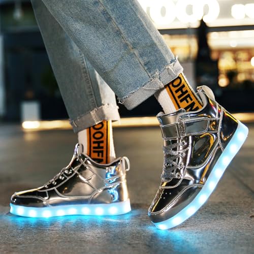Kids Light up Shoes Led Shoes for Boys Girls USB Charging Flashing Trainers High Top Sneakers4