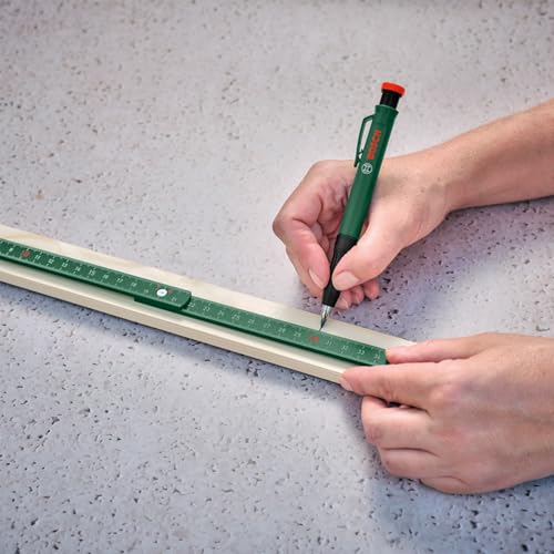 Bosch Graphitminen HB, 6 Stück (Ersatzminen für Tieflochmarker Bleistift; Härte HB; 2,8 mm Durchmesser; Etui zur geschützten Aufbewahrung)