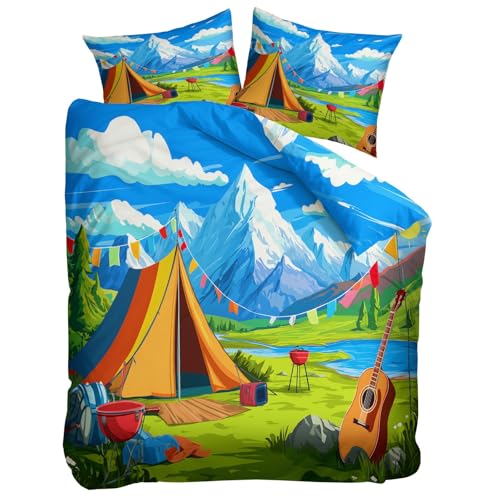 DESIGN REVERSIBILE VIVACE E DI GRANDE IMPATTO: I dettagliati motivi 3D affascinano sia bambini che adulti. Un regalo eccellente che trasforma istantaneamente ogni camera da letto o stanza degli ospiti in un'accogliente oasi di benessere. Valorizza la tua casa con il design mozzafiato di questo copripiumino.