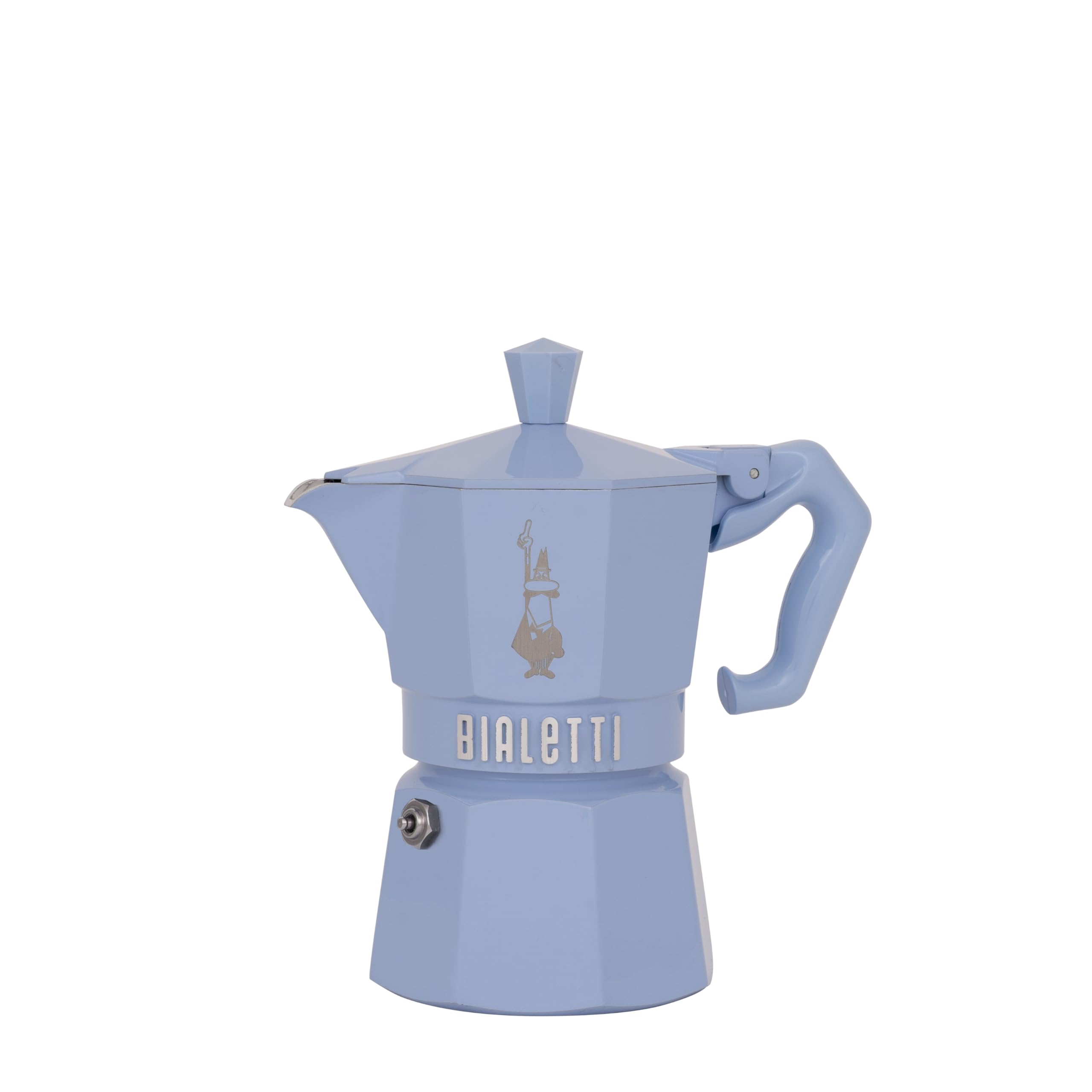 Condition photo showing Good Condition for Bialetti Mocha Exclusive Sky Blue 3 Cup Open Fire (Coffee Maker, Espresso Maker, Makinetta)