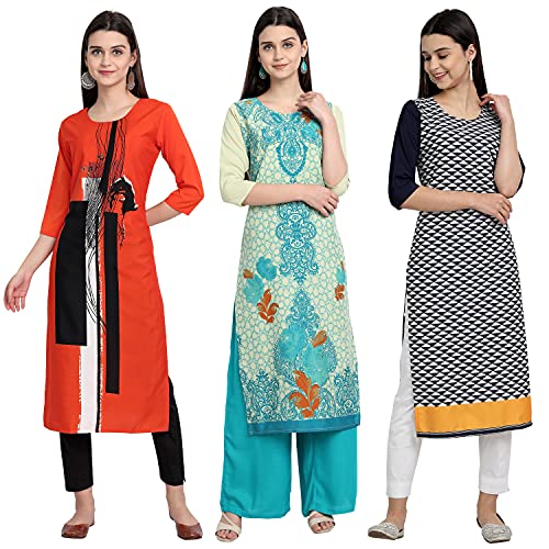 Image of Women's Crepe Straight Kurta