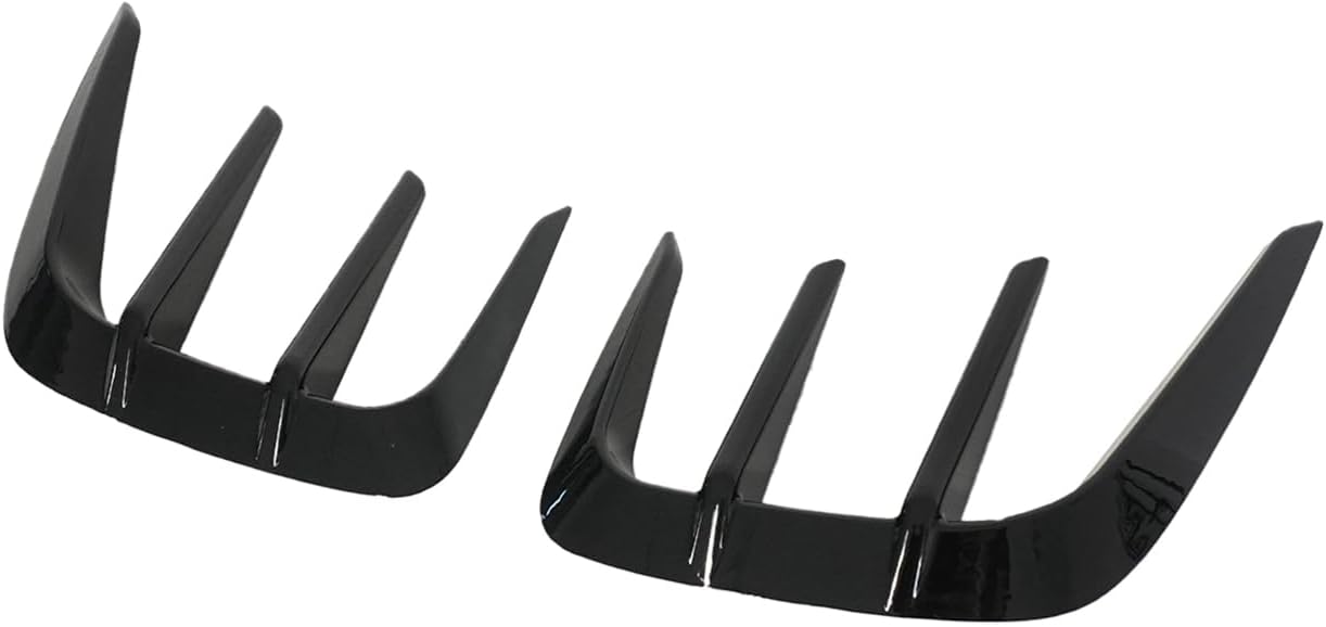 A Pair Engine Hood Trim for BMW M3 M4 G80 G82 G83 2021-2025 Hood Air Vent Trim Cover ABS Plastic (Glossy Black)