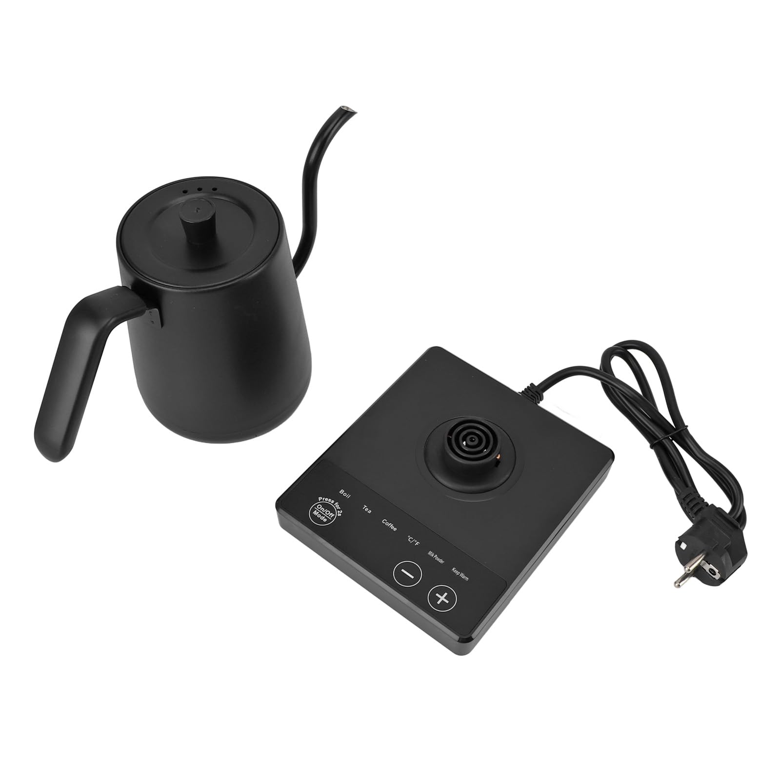 Tetera Eléctrica De Pico Largo Con 5 Niveles De Temperatura 1000W 800ml Hervidor Para Café Té Y Agua Caliente Diseño Preciso Y Seguro Ideal Para Pour Over Y Infusiones