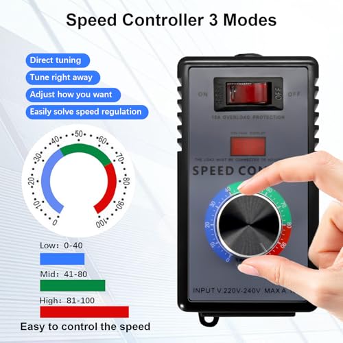 Regulador de velocidad para amoladora angular y sierra en proyectos de carpintería 220V 3