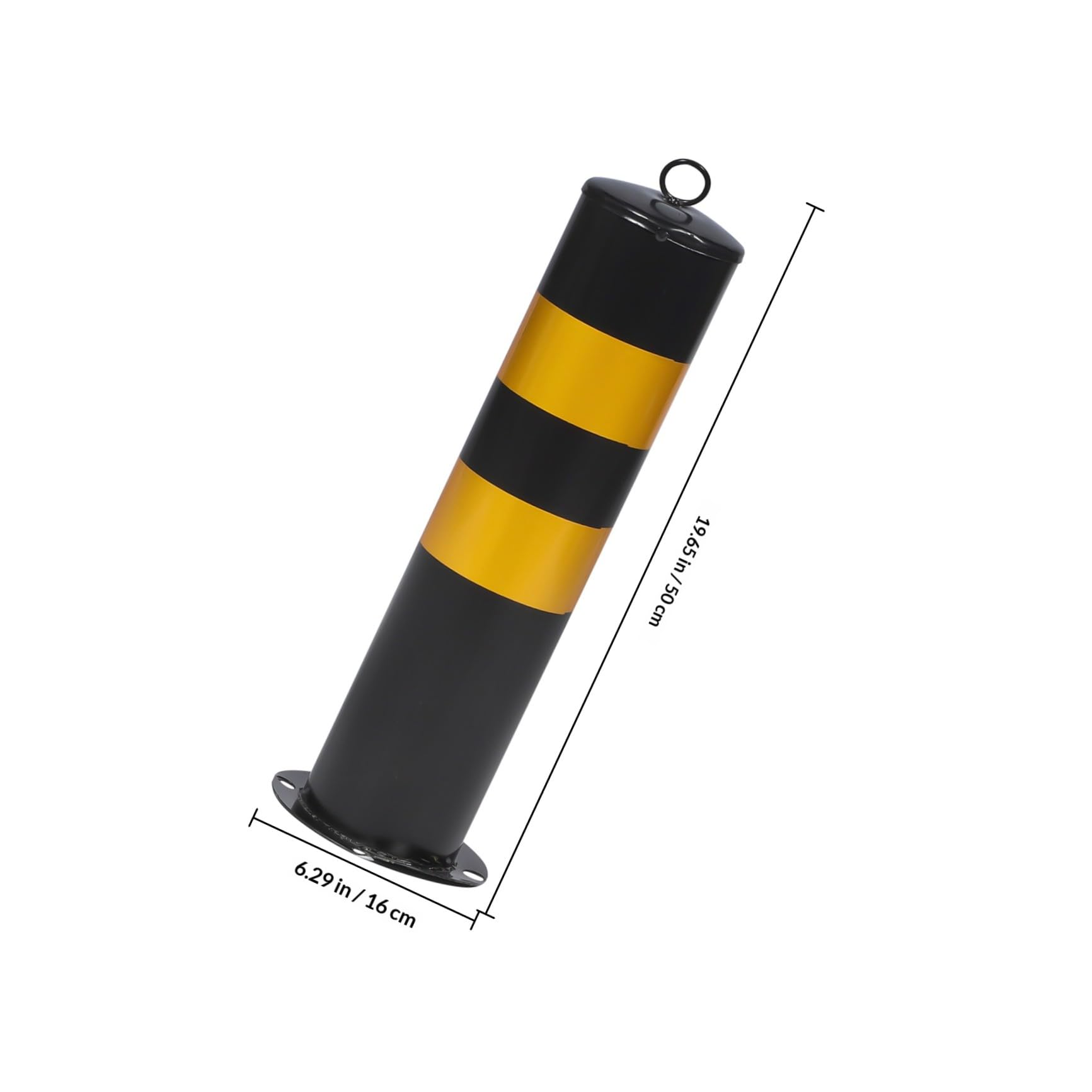 Borne de Sécurité D’allée en Acier Laminé à Froid, Jaune