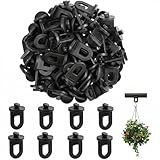50 Stück Gewächshausclips, Gewächshausclips mit Hoher Tragkraft, Stabile Pflanzenhalter, Pflanzenhalter Aufhängevorrichtungen, Ösen Rankhilfe Clips Kunststoff für Gewächshäuser Gärten